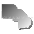 Rock precinct, Hardin County, Illinois (Gray Gradient Fill with Shadow)