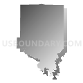 Bremen precinct, Randolph County, Illinois (Gray Gradient Fill with Shadow)