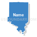 Bremen precinct, Randolph County, Illinois (Solid Fill with Shadow)