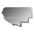 Mounds precinct, Pulaski County, Illinois (Gray Gradient Fill with Shadow)