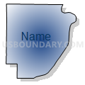 Mount Carmel precinct, Wabash County, Illinois (Radial Fill with Shadow)