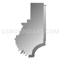 Golconda No. 2 precinct, Pope County, Illinois (Gray Gradient Fill with Shadow)