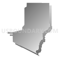 Pinckneyville No. 7 precinct, Perry County, Illinois (Gray Gradient Fill with Shadow)