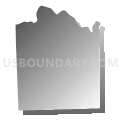 Monroe township, Washington County, Indiana (Gray Gradient Fill with Shadow)
