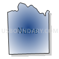 Monroe township, Washington County, Indiana (Radial Fill with Shadow)
