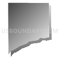 Dewey township, LaPorte County, Indiana (Gray Gradient Fill with Shadow)