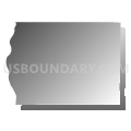 Florida township, Parke County, Indiana (Gray Gradient Fill with Shadow)