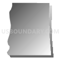 Wabash township, Parke County, Indiana (Gray Gradient Fill with Shadow)