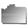 Brown township, Montgomery County, Indiana (Gray Gradient Fill with Shadow)