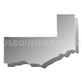 Peru township, Miami County, Indiana (Gray Gradient Fill with Shadow)
