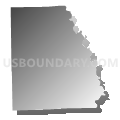 Wayne township, Bartholomew County, Indiana (Gray Gradient Fill with Shadow)