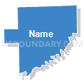Hamilton township, Jackson County, Indiana (Solid Fill with Shadow)