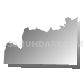 Union township, Ohio County, Indiana (Gray Gradient Fill with Shadow)