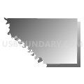 Sioux township, Plymouth County, Iowa (Gray Gradient Fill with Shadow)