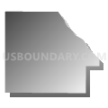 Gower township, Cedar County, Iowa (Gray Gradient Fill with Shadow)
