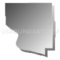 Van Buren township, Lee County, Iowa (Gray Gradient Fill with Shadow)