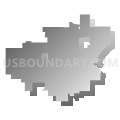 Liberal city, Seward County, Kansas (Gray Gradient Fill with Shadow)