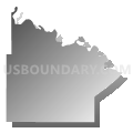 Pleasant township, Coffey County, Kansas (Gray Gradient Fill with Shadow)