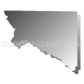 District 1, Claiborne Parish, Louisiana (Gray Gradient Fill with Shadow)