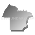 District 5, Union Parish, Louisiana (Gray Gradient Fill with Shadow)