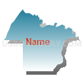 District 5, Union Parish, Louisiana (Blue Gradient Fill with Shadow)