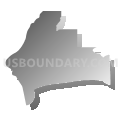 District 1, Cameron Parish, Louisiana (Gray Gradient Fill with Shadow)