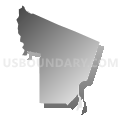District 3, Vermilion Parish, Louisiana (Gray Gradient Fill with Shadow)