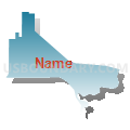 District 3, Jefferson Davis Parish, Louisiana (Blue Gradient Fill with Shadow)