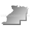 District 1, Evangeline Parish, Louisiana (Gray Gradient Fill with Shadow)