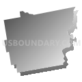Anson town, Somerset County, Maine (Gray Gradient Fill with Shadow)