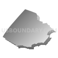 District 6, Fairlee, Kent County, Maryland (Gray Gradient Fill with Shadow)