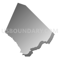 District 9, Barton, Allegany County, Maryland (Gray Gradient Fill with Shadow)