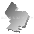 District 4, Bloomington, Garrett County, Maryland (Gray Gradient Fill with Shadow)