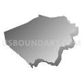 Bridgewater town, Plymouth County, Massachusetts (Gray Gradient Fill with Shadow)