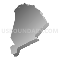 Yarmouth town, Barnstable County, Massachusetts (Gray Gradient Fill with Shadow)