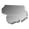 Dunstable town, Middlesex County, Massachusetts (Gray Gradient Fill with Shadow)
