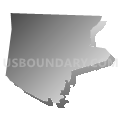 Pepperell town, Middlesex County, Massachusetts (Gray Gradient Fill with Shadow)
