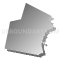 Sudbury town, Middlesex County, Massachusetts (Gray Gradient Fill with Shadow)