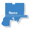 Newaygo city, Newaygo County, Michigan (Solid Fill with Shadow)