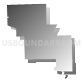 Richmond city, Macomb County, Michigan (Gray Gradient Fill with Shadow)