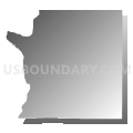 Holmes township, Menominee County, Michigan (Gray Gradient Fill with Shadow)