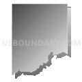 Henrietta township, Jackson County, Michigan (Gray Gradient Fill with Shadow)