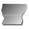 Bingham township, Leelanau County, Michigan (Gray Gradient Fill with Shadow)