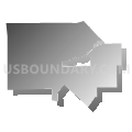 Grand Blanc city, Genesee County, Michigan (Gray Gradient Fill with Shadow)