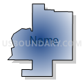 DeWitt city, Clinton County, Michigan (Radial Fill with Shadow)