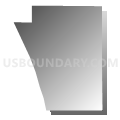 Claybanks township, Oceana County, Michigan (Gray Gradient Fill with Shadow)