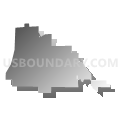 Boyne City city, Charlevoix County, Michigan (Gray Gradient Fill with Shadow)