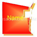 Brownsville township, Houston County, Minnesota (Bright Blending Fill with Shadow)