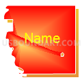 St. Vincent township, Kittson County, Minnesota (Bright Blending Fill with Shadow)