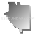 New Richland city, Waseca County, Minnesota (Gray Gradient Fill with Shadow)